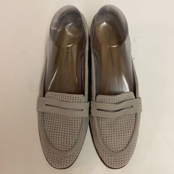 Lucky Brand Caylonp Perforated Suede Loafers Size 7.5 A21 - Picture 7 of 9